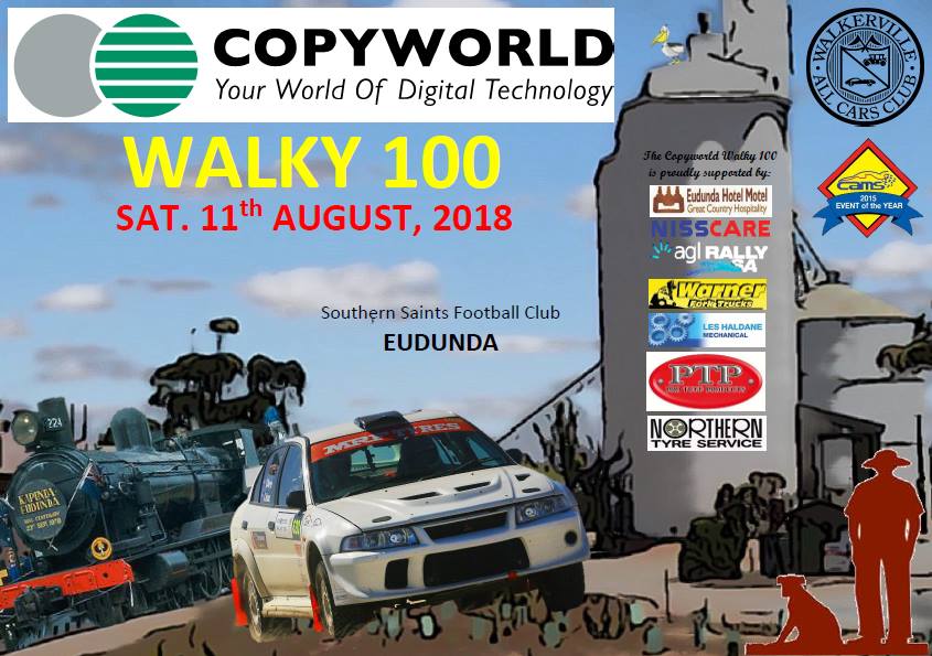 2018 Copyworld Walky 100 - Eudunda - 11th Aug 2018 - Poster