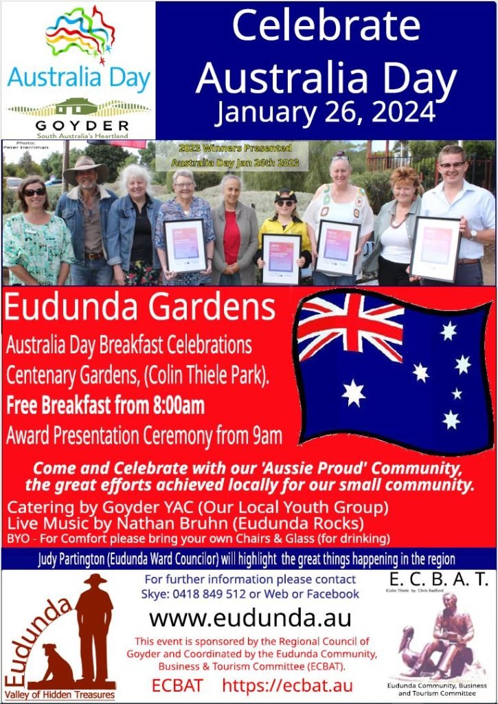 Australia Day Breakfast 2024 flier