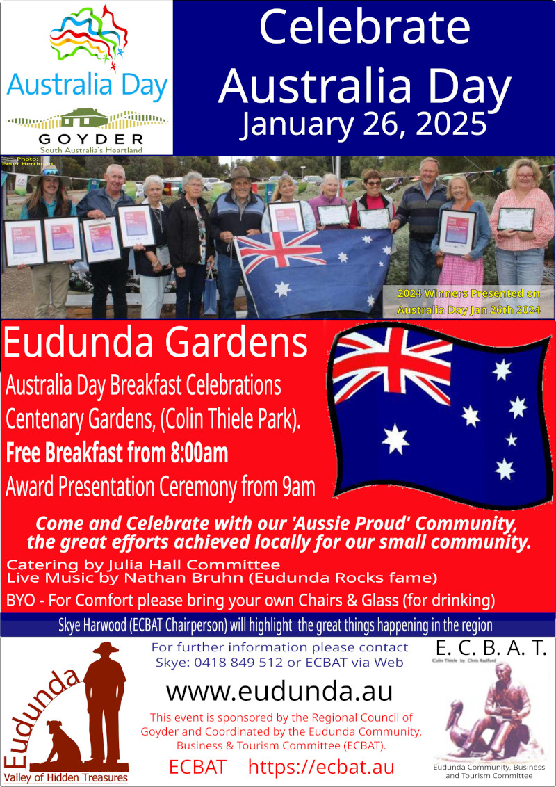 Australia Day Breakfast 2025 - Eudunda