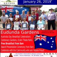 Australia Day Breakfast – Eudunda 2019 – All Welcome