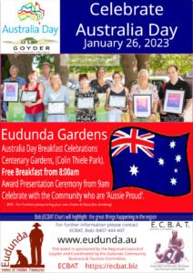 Australia Day Breakfast 26th Jan 2023 - Eudunda - Poster