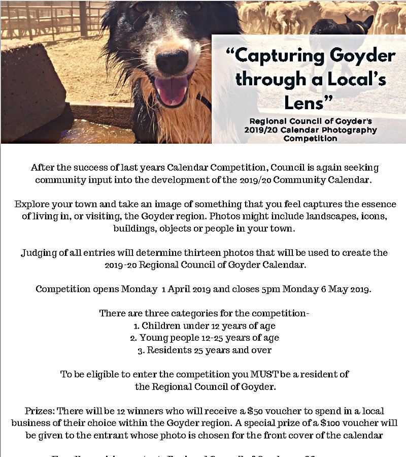 Capturing Goyder through a Locals Lens 2019