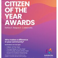 Citizen of the Year Nominations Open 1st Oct 2021