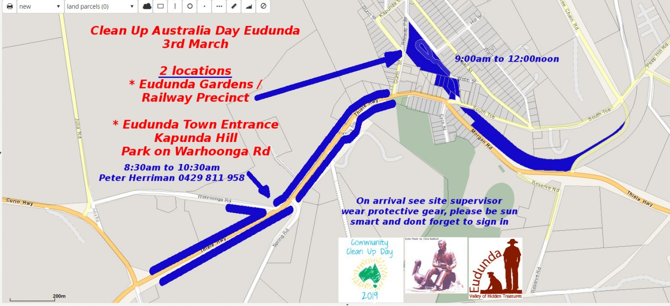 Clean Up Australia Day - 3rd Mar 2019 - Map - both locations