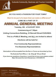 ECBAT AGM & Committee Meeting - 6th Aug 2024 - full poster