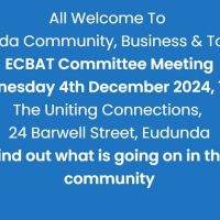 ECBAT Committee Meeting Wednesday 8th January 2025