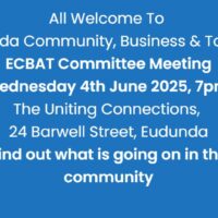 ECBAT Committee Meeting Wednesday 4th June 2025
