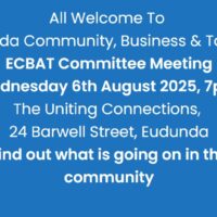 ECBAT Committee Meeting Wednesday 6th August 2025