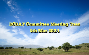 ECBAT Committee Meeting Tues 5th Mar 2024