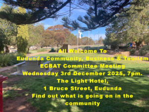 ECBAT Next Meeting 3rd Dec 2025