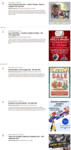 EVENTS on Eudunda Tourism website - July 2025