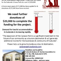 ECBAT Announce Eudunda Caravan Park Cabin Purchase Project