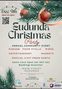 Eudunda Christmas Party - 9th Dec 2022 - Main poster