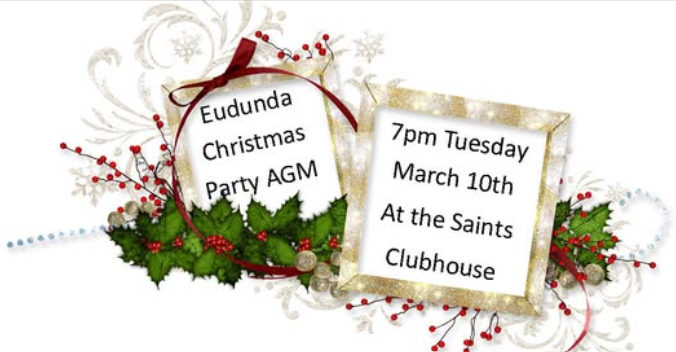 Eudunda Christmas Party AGM - 10th March 2026