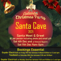 Plans For Santa’s Arrival 3rd & 4th Dec Plus Eudunda Santa Cave (Book Early)