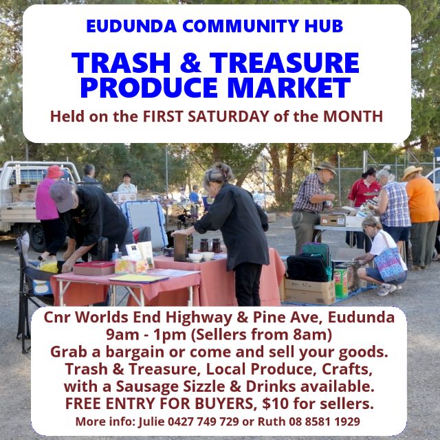 Eudunda Community Hub - First Saturday of the Month