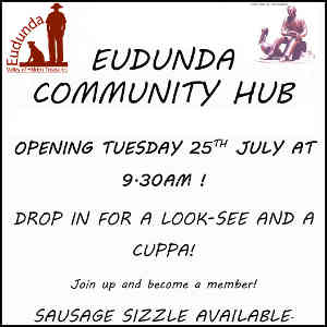 Eudunda Community Hub - Opening Flier 25th July 2017 Banner