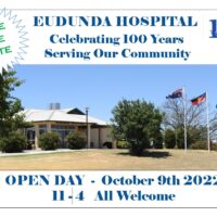 Eudunda Hospital Celebrating 100 Years – 9th Oct 2022 – Save the Date