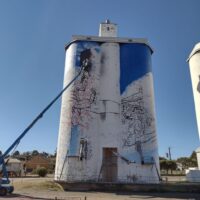 Eudunda Silo Art Project Underway