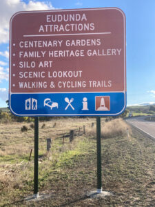 Eudunda Tourism sign