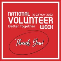 National Volunteer Week 2022 – 16th to 22nd May – Better Together