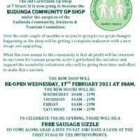 You Are Invited To Eudunda Community Op Shop Opening – 17th Feb 2021