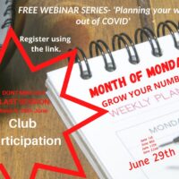 The “Month of Mondays” Club Development Webinar series – Session 5 Mon 29th June 2020