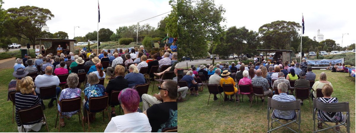 A view of the seating at Eudunda Australia Day Breakfast 2019