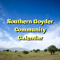 Southern Goyder Community Calendar