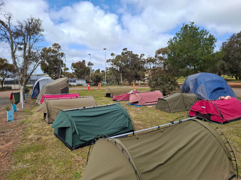 The Sundowner Crew camping at the Eudunda Caravan Park
